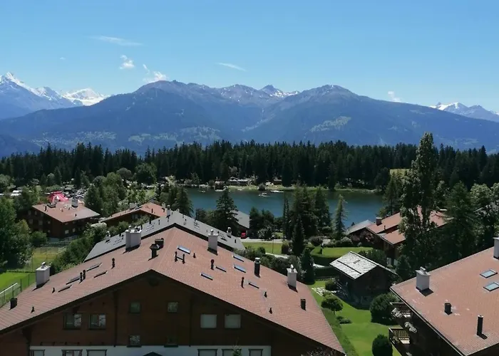 Magnifique Attique Avec Vue Sur Le De La Moubra Crans-Montana