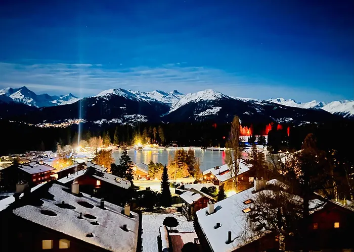 Magnifique Attique Avec Vue Sur Le De La Moubra Crans-Montana