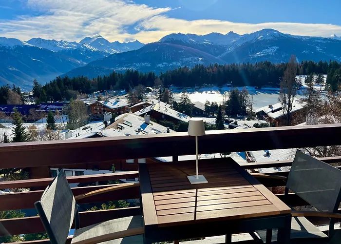 Appartamento Magnifique Attique Avec Vue Sur Le De La Moubra Crans-Montana